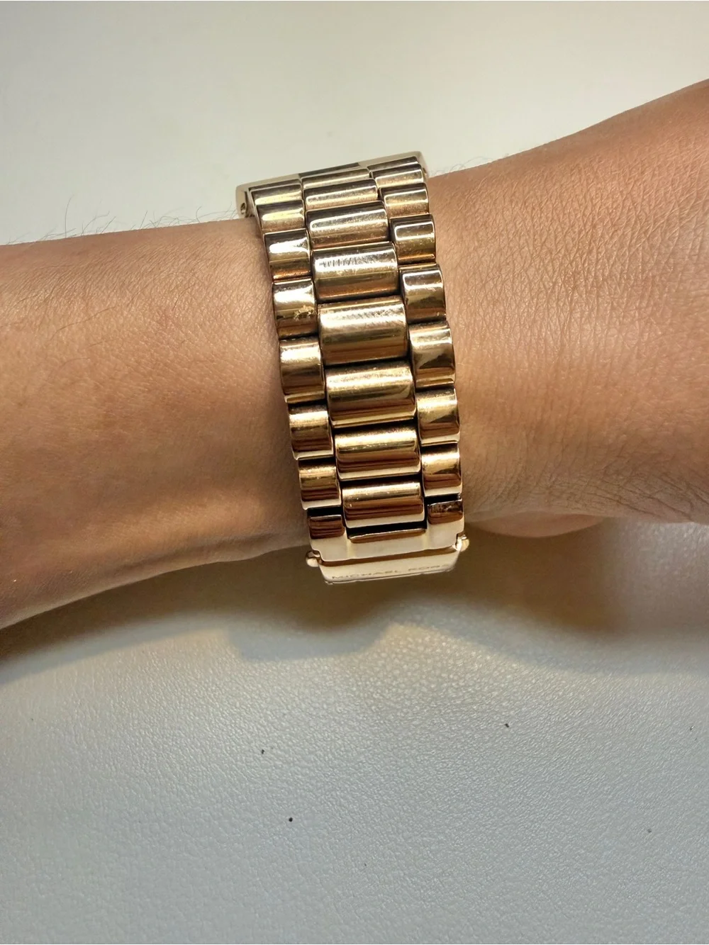 Michael Kors Gold Rectangular Bracelet Watch